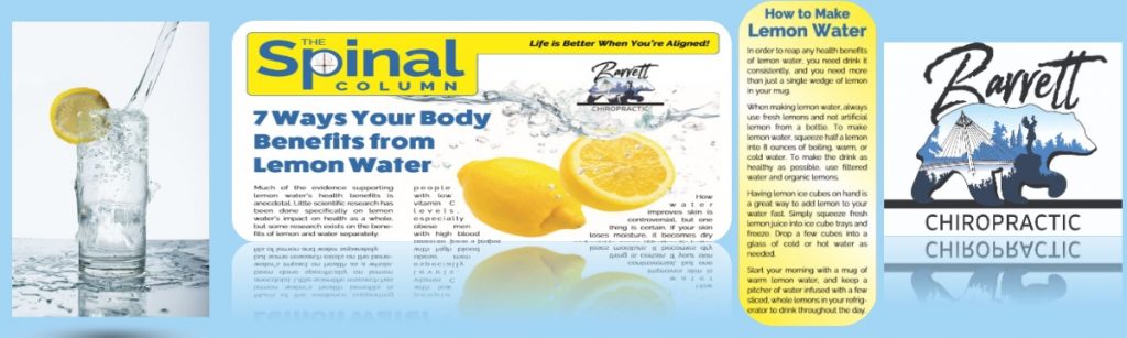 boiled water and lemon